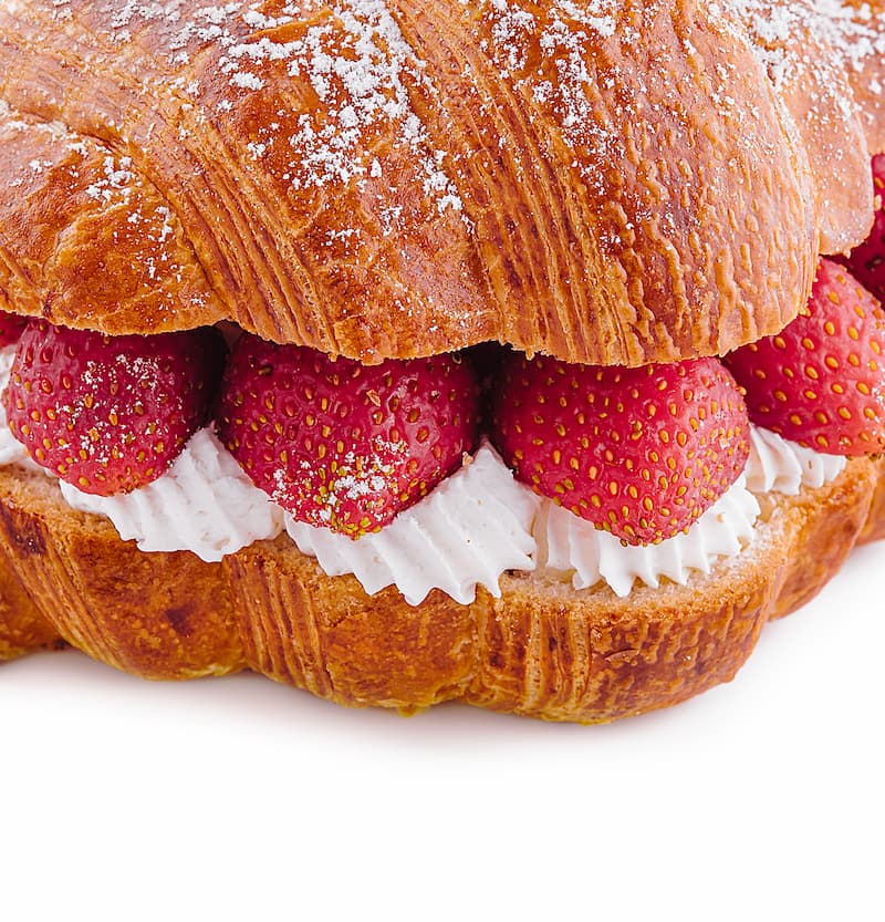 Croissant de Morango com Creme