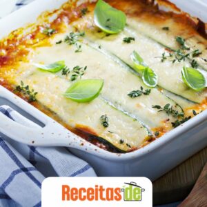Lasanha de Abobrinha com Ricota e Molho de Tomate