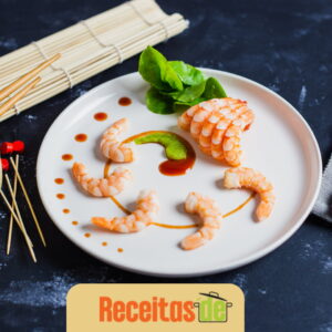 Maguro Sashimi com Molho Shoyu e Wasabi