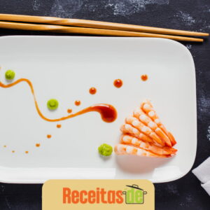 Masago com Wasabi e Shoyu
