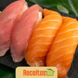 Nigiri de Salmão com Wasabi