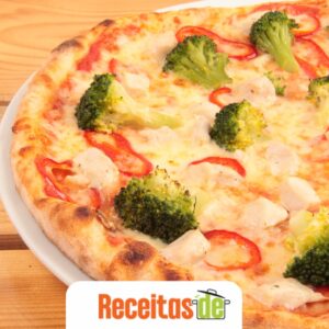Pizza de Brócolis com Queijo