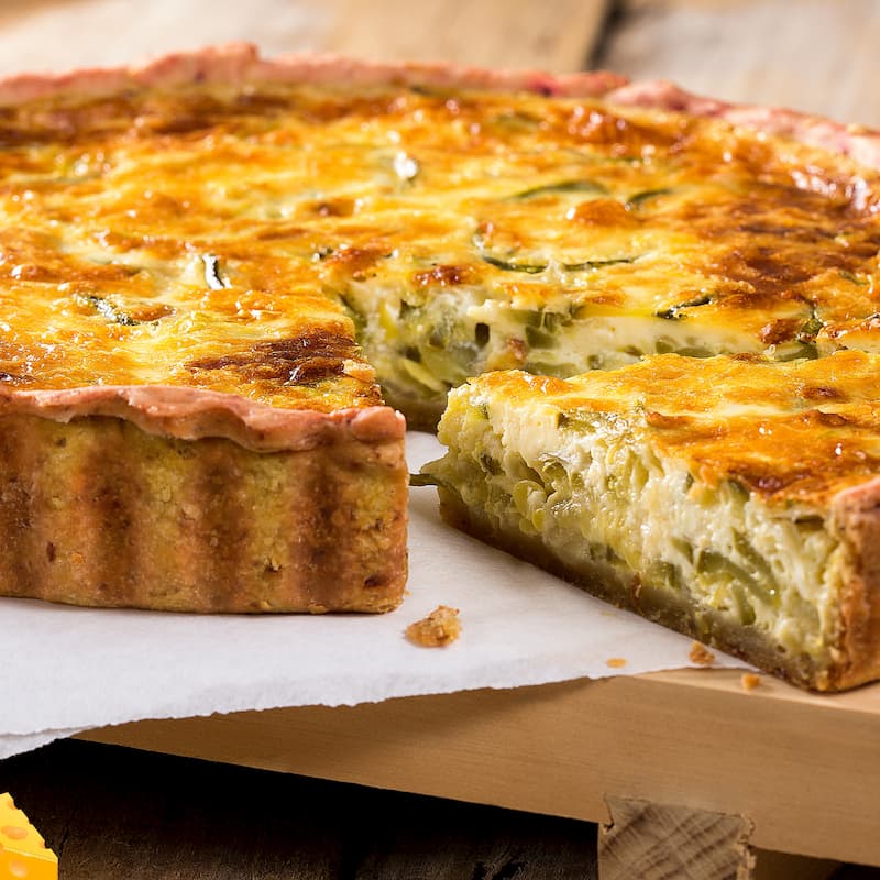 Quiche de Alho-Poró Deliciosa