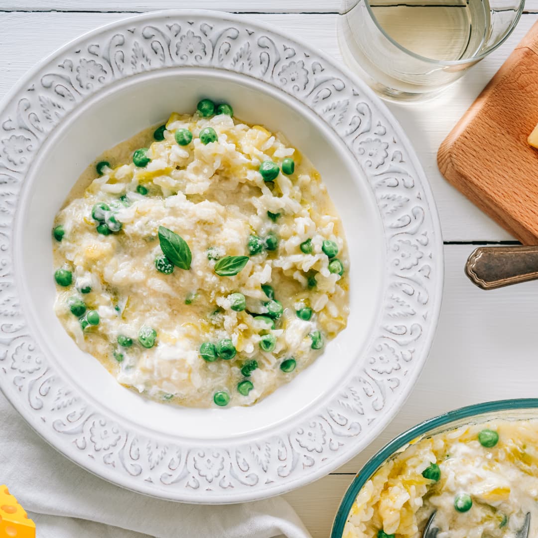 Risoto de Ervilha Cremoso