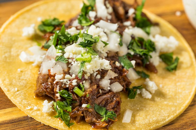 Tacos de Carne Desfiada