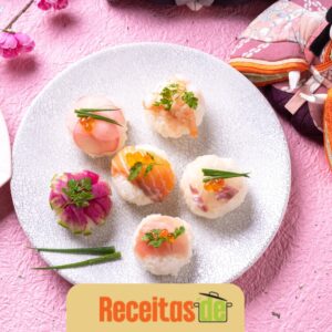 Temari Sushi Bolinhos de Arroz Coloridos e Deliciosos