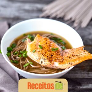 Nishin Soba (Sopa de Salmão com Macarrão Soba)