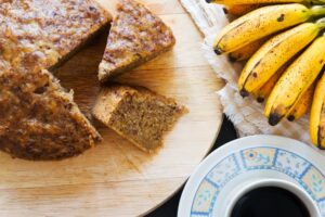 Bolo de Banana com Aveia