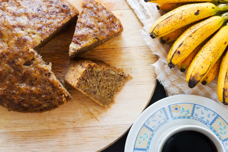 Bolo de Banana com Aveia