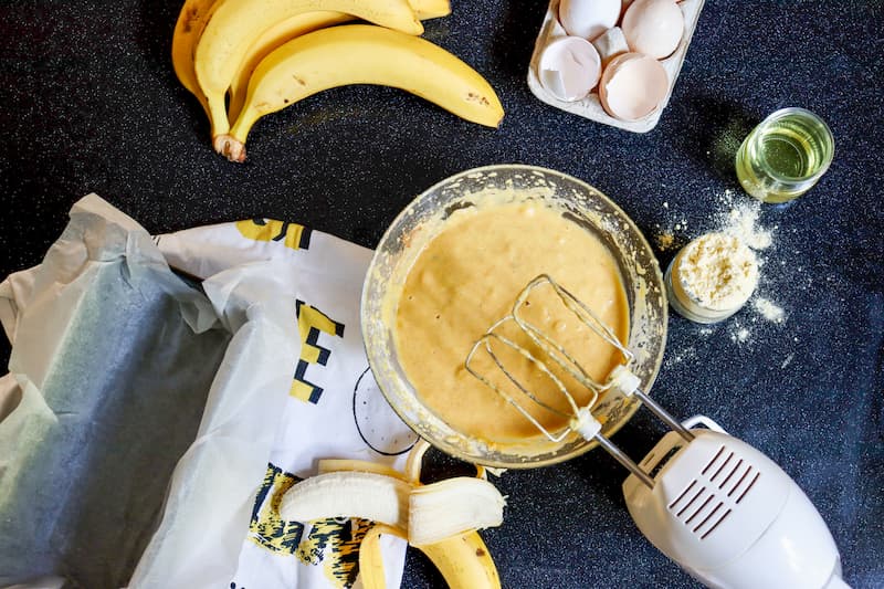 Bolo de Banana com Canela