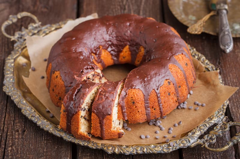 Bolo de Cenoura com Cobertura de Chocolate