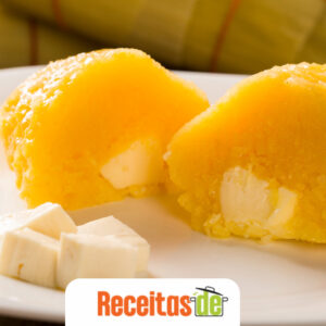 Pamonha Cremosa com Recheio de Queijo