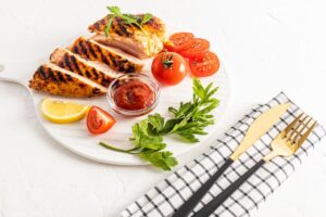 Peito de Frango Grelhado com Limão e Ervas