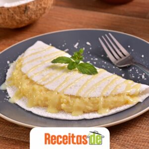 Tapioca Cremosa com Coco e Leite Condensado