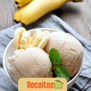Sorvete de Banana Caseiro