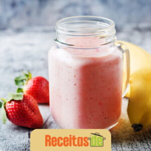 Vitamina de Banana e Morango