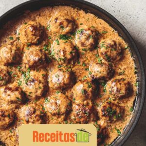 Almôndegas Suecas em Molho Cremoso
