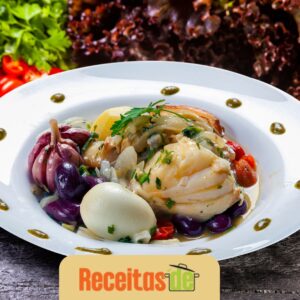 Bacalhau Confitado com Vegetais
