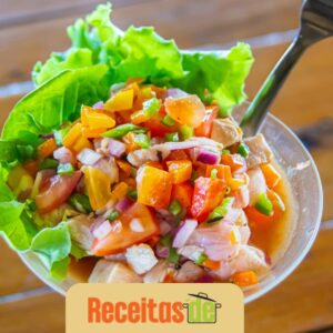 Ceviche de Manga com Camarão