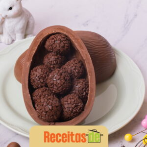Ovo de Páscoa Trufado com Brigadeiro Caseiro