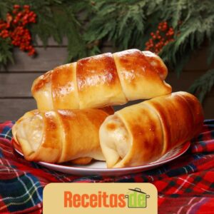Pãezinhos Recheados com Queijo e Presunto