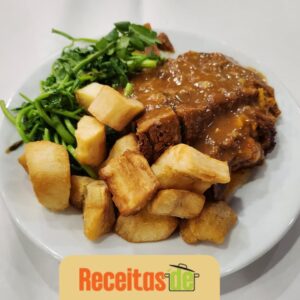 Costela com Mandioca Assada