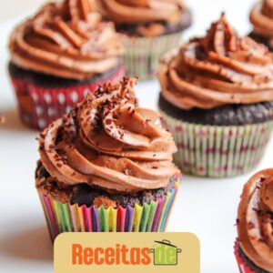 Cupcake de Cenoura com Cobertura de Brigadeiro