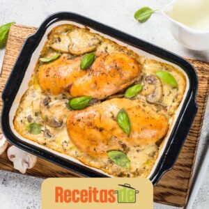 Peito de Frango ao Forno com Requeijão