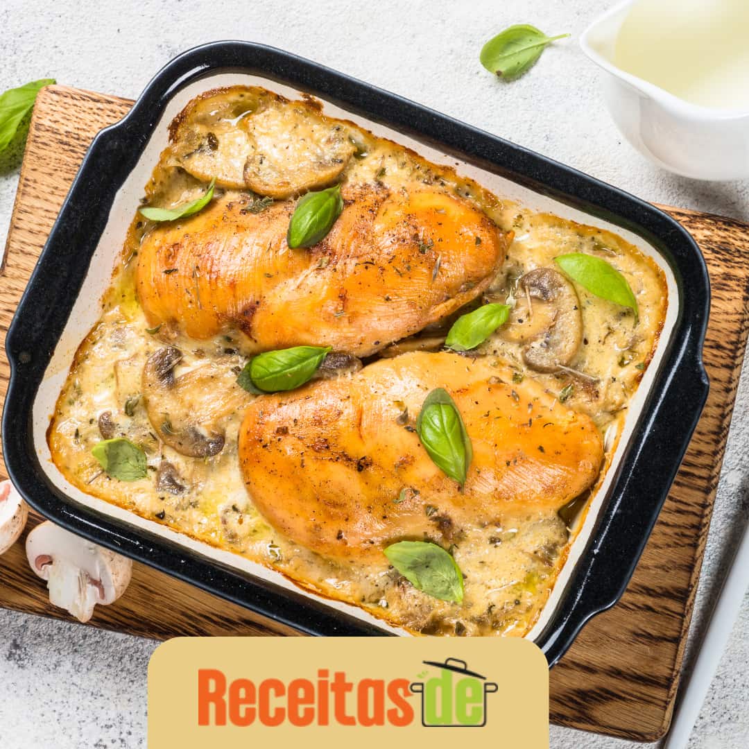 Peito de Frango ao Forno com Requeijão