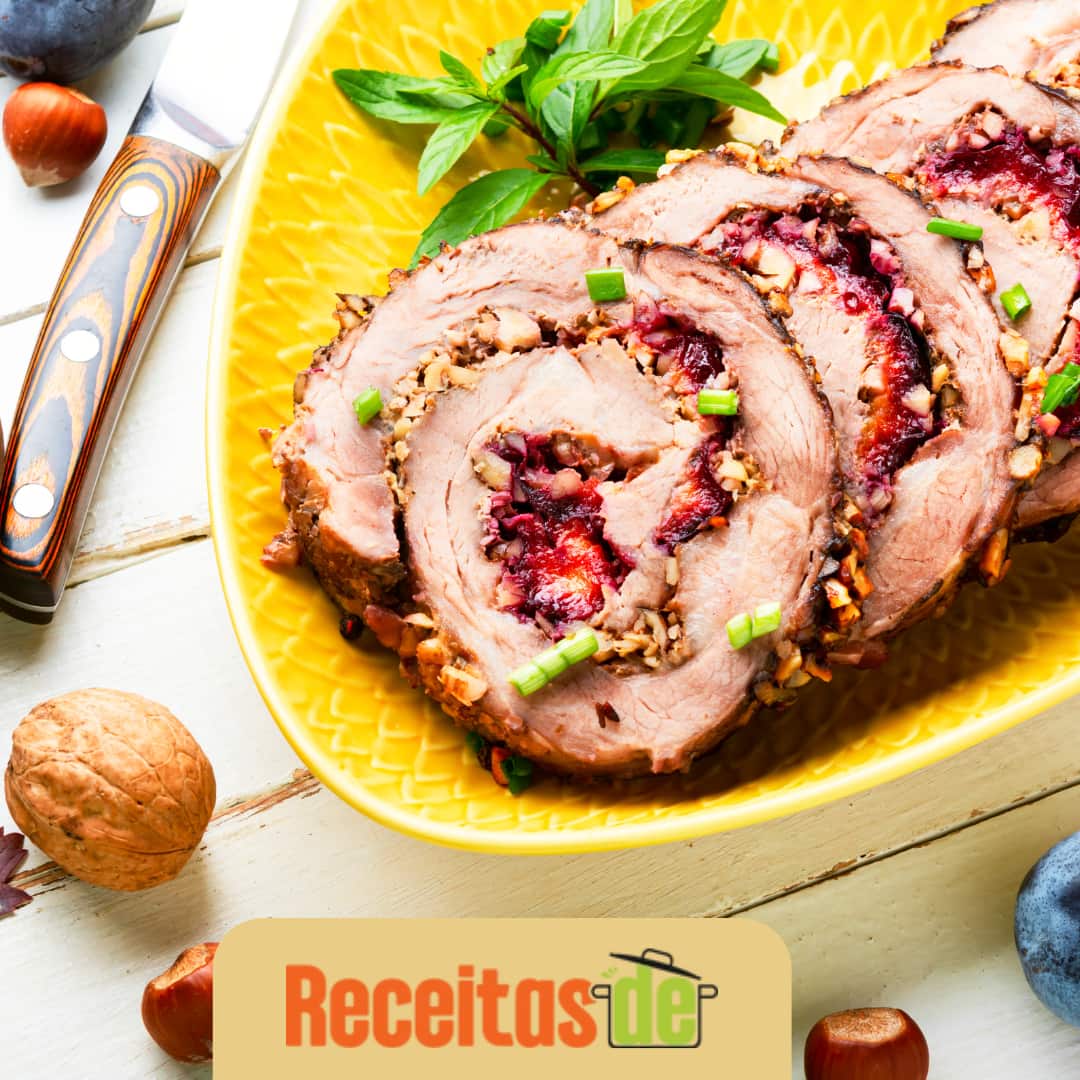 Rocambole de Carne Recheado