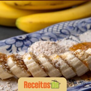 Banana Recheada Diet com Canela e Aveia