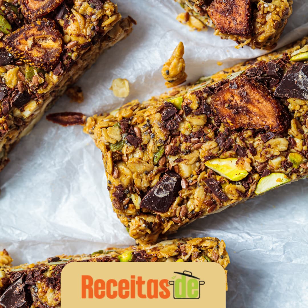 Receita de Barra de Cereal Caseira com Aveia e Frutas - Receitas de ...
