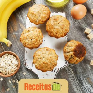 Bolinho de Aveia Fit com Banana