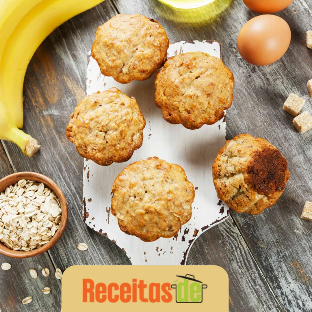 Bolinho de Aveia Fit com Banana