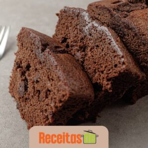 Bolo Proteico Low Carb de Chocolate