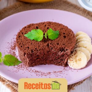 Bolo de Banana e Cacau na Frigideira