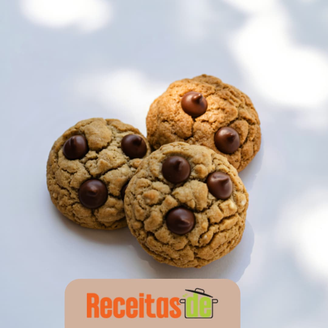 Cookies Integrais de Banana com Aveia Zero Açúcar