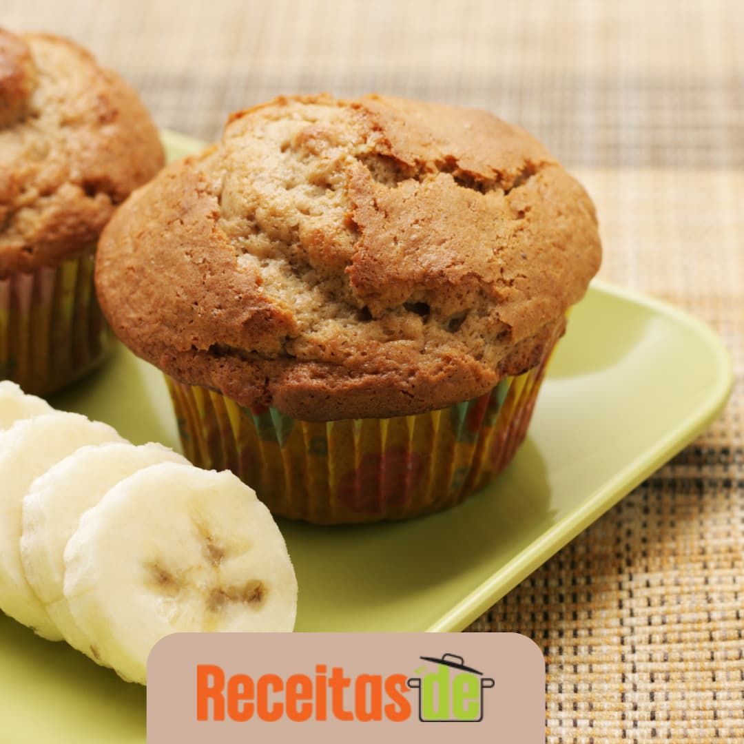 Cupcakes de Banana Super Saudáveis