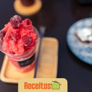 Frapê de Framboesa Refrescante