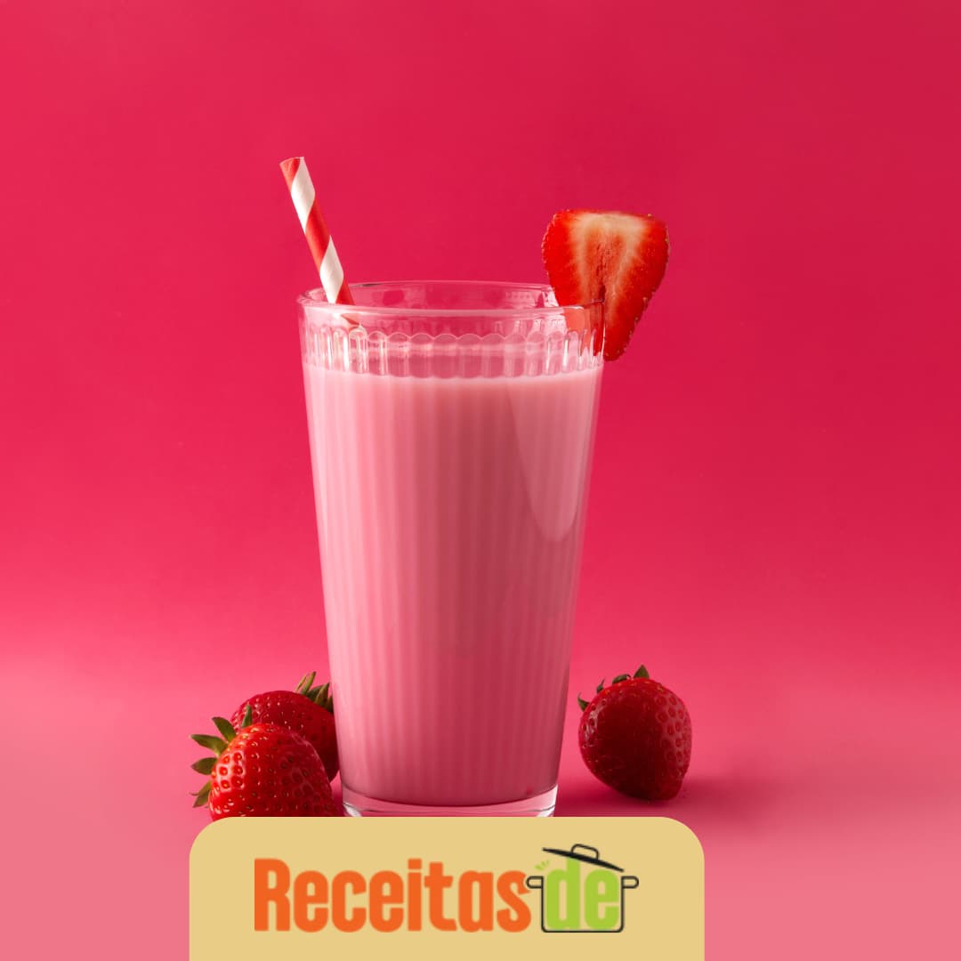 Milk-shake de Morango Delicioso