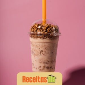 Milkshake de Ovomaltine com Doce de Leite