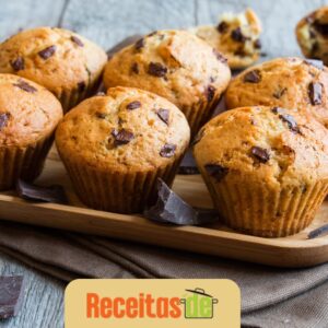 Muffin de Banana com Chocolate