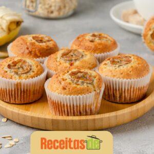 Muffins de Aveia Fit com Banana e Canela