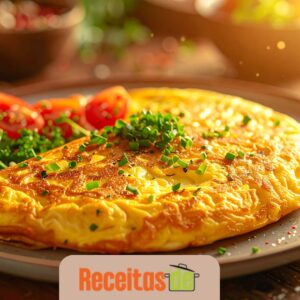 Omelete Caprese com Rúcula