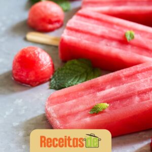 Picolé Refrescante de Frutas Vermelhas