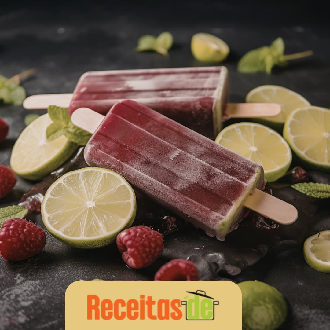 Picolé Refrescante de Salada de Frutas