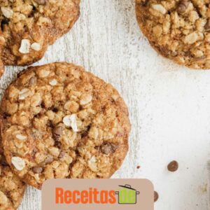 Receita de Cookies Diet de Aveia e Chocolate