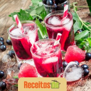 Receita de Drink Refrescante de Groselha