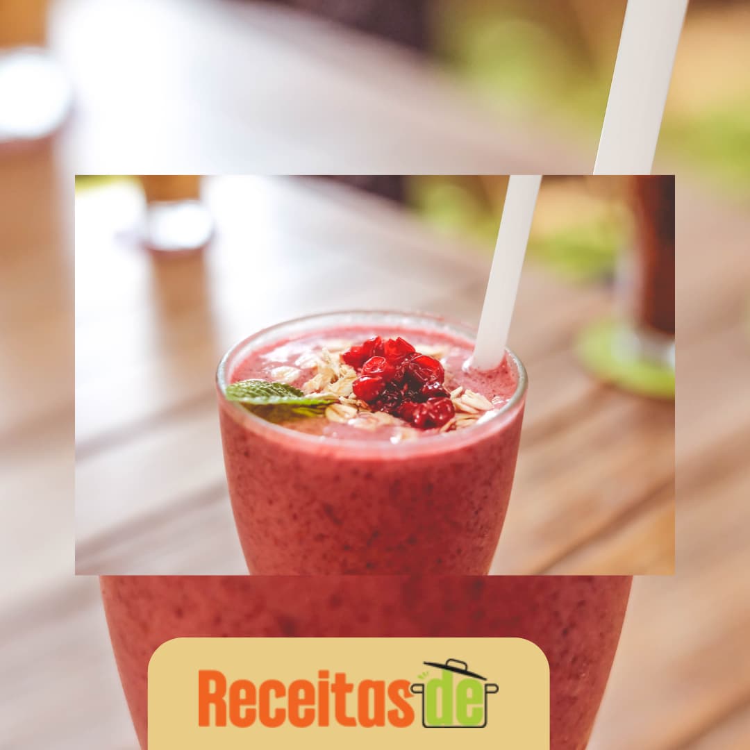 Receita de Frapê de Morango Refrescante