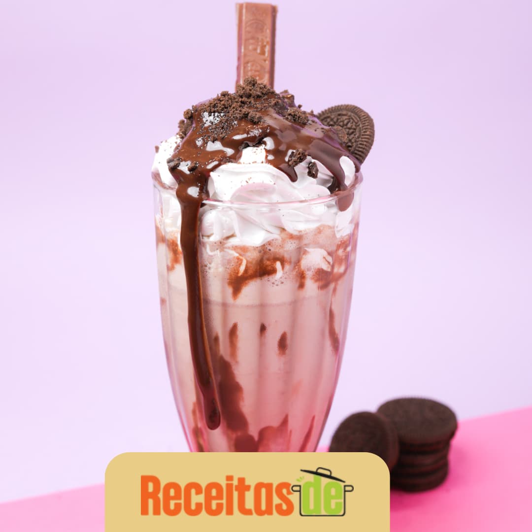 Receita de Milk Shake Napolitano com Nutella
